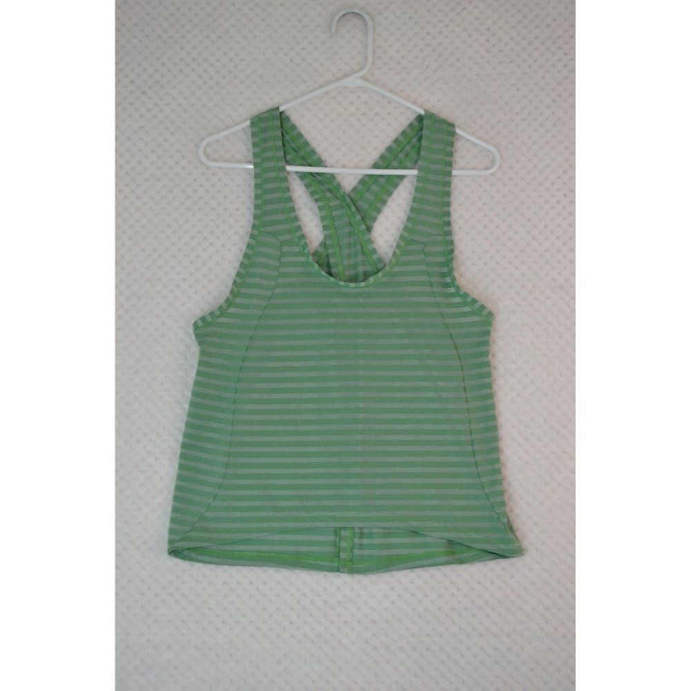 Zyia Active Women's Medium Green Forest Nimbus Split Back Tank